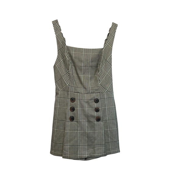 Urban Outfitters Dresses & Skirts - Urban Outfitters Mini Dress Plaid Button Front Sleeveless Adjustable Straps